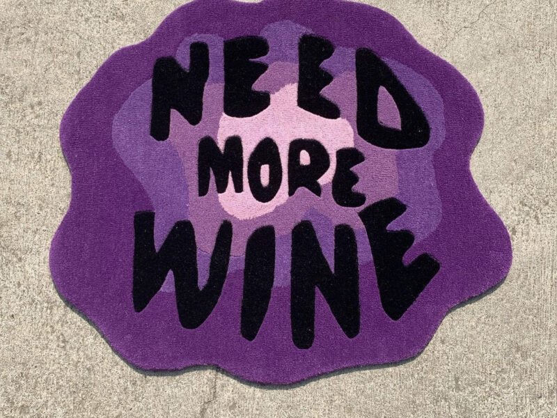 Need More Wine Rug