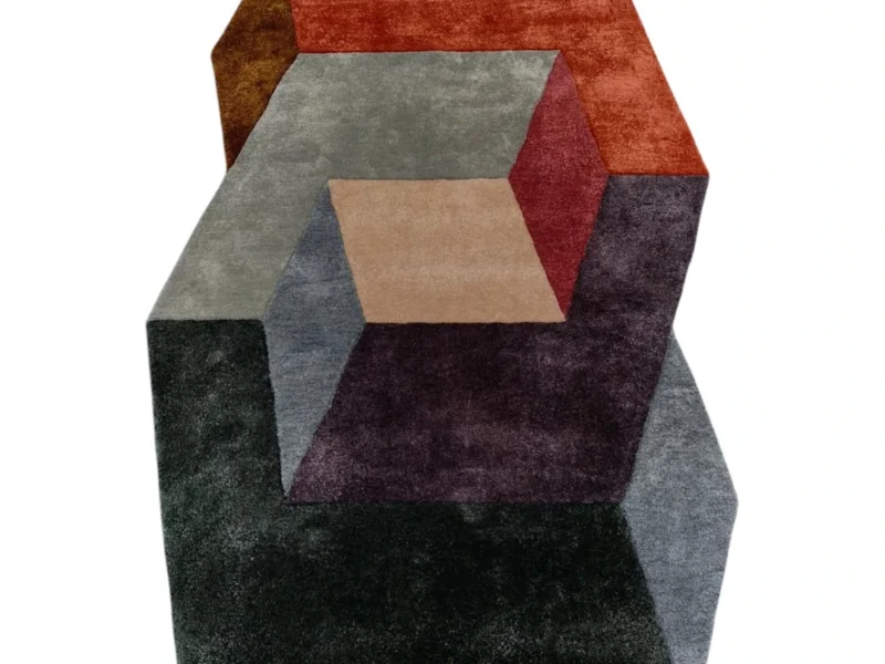 Geometric (Green) Rug