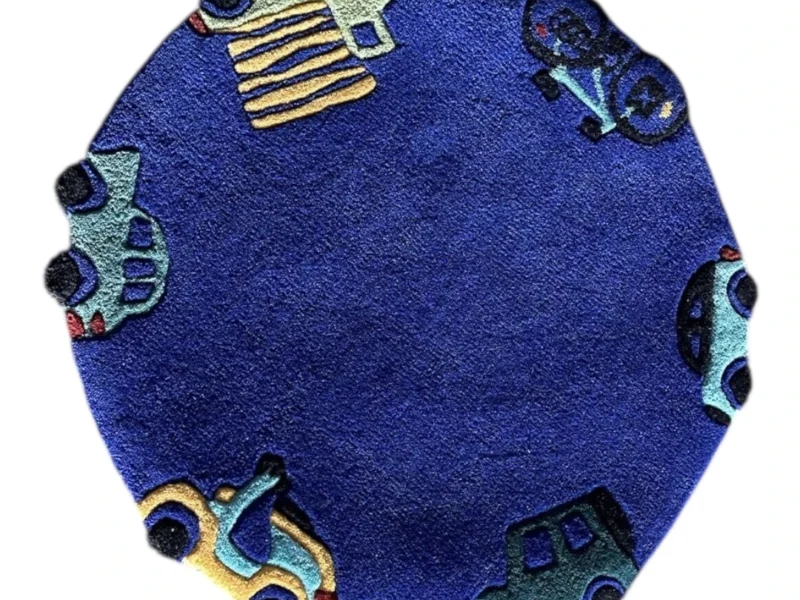 Blue Cars Rug